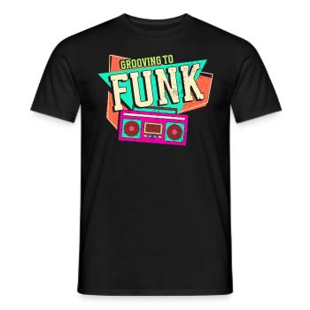 Musique funk - T-shirt homme - noir - Devant - AI Model Male 178 light (178cm)