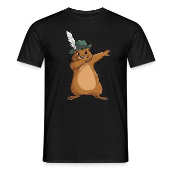 Murmeltier für einen Murmeltier Liebhaber - Männer T-Shirt - Schwarz - Vorne - AI Model Male 178 light (178cm)