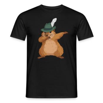 Murmeltier für einen Murmeltier Liebhaber - Männer T-Shirt - Schwarz - Vorne - AI Model Male 178 light (178cm)