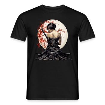 Japan Tradition Japanisch Kultur Frau - Männer T-Shirt - Schwarz - Vorne - AI Model Male 178 light (178cm)