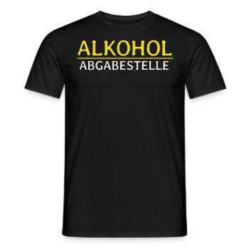 Alkohol Abgabestelle - Malle - Männer T-Shirt - Schwarz - Vorne - AI Model Male 178 light (178cm)