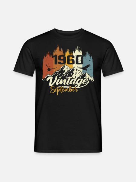 Legends Were Born In September 1960 Vintage 1960 - Men's T-Shirt - black