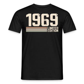 1969 Jahrgang 1969 Geburtstag 1969 Retro 1969 - Männer T-Shirt - Schwarz - Vorne - AI Model Male 178 light (178cm)