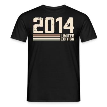 2014 Jahrgang 2014 Geburtstag 2014 Retro 2014 - Männer T-Shirt - Schwarz - Vorne - AI Model Male 178 light (178cm)