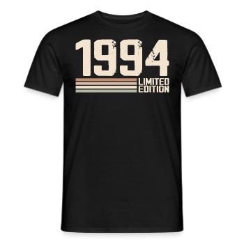 1994 Jahrgang 1994 Geburtstag 1994 Retro 1994 - Männer T-Shirt - Schwarz - Vorne - AI Model Male 178 light (178cm)