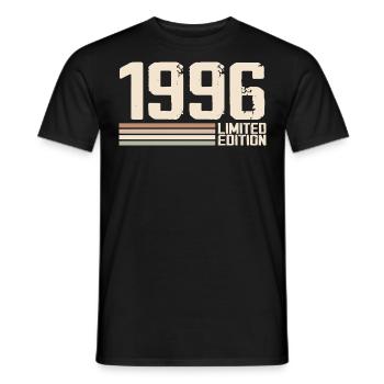 1996 Jahrgang 1996 Geburtstag 1996 Retro 1996 - Männer T-Shirt - Schwarz - Vorne - AI Model Male 178 light (178cm)