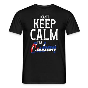 Cubains - Drôle de dicton - T-shirt homme - noir - Devant - AI Model Male 178 light (178cm)