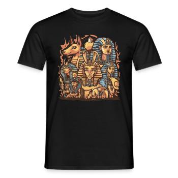 Könige Ägypten König Ägyptisch Pharao - Männer T-Shirt - Schwarz - Vorne - AI Model Male 178 light (178cm)
