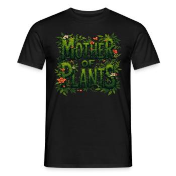 Mutter der Pflanzen Naturliebhaber - Männer T-Shirt - Schwarz - Vorne - AI Model Male 178 light (178cm)