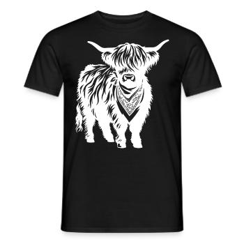 Kuhbauer Lustiger Bauernhof Kühe Tierfarm - Männer T-Shirt - Schwarz - Vorne - AI Model Male 178 light (178cm)