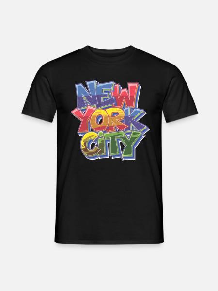 New York City Graffiti - Männer T-Shirt - Schwarz