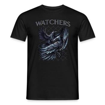 Rabe, Hugin, Munin - Männer T-Shirt - Schwarz - Vorne - AI Model Male 178 light (178cm)