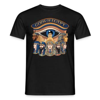 Götter der Magie Ägypten - Männer T-Shirt - Schwarz - Vorne - AI Model Male 178 light (178cm)