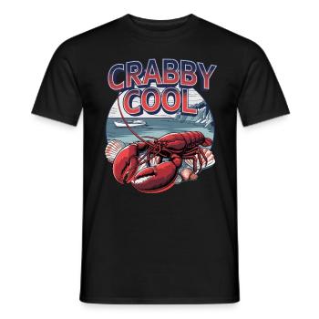Crabby Cool für Meeresfrüchte Liebhaber - Männer T-Shirt - Schwarz - Vorne - AI Model Male 178 light (178cm)