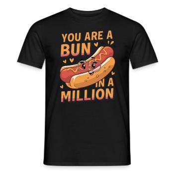 Lustiger Hot Dog für Senfliebhaber für Senf Fans - Männer T-Shirt - Schwarz - Vorne - AI Model Male 178 light (178cm)