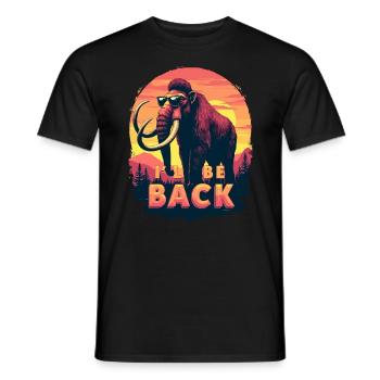 Funny Mammut Steinzeit für einen Mammutliebhaber - Männer T-Shirt - Schwarz - Vorne - AI Model Male 178 light (178cm)