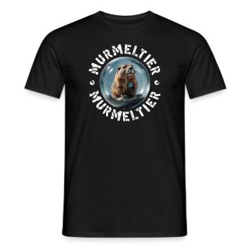 Marmotte Marmotte Alpes Habitants Montagnes - T-shirt homme - noir - Devant - AI Model Male 178 light (178cm)