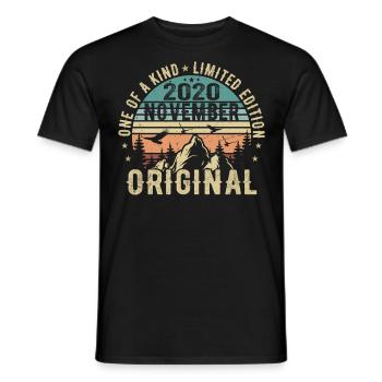 November 2020 Birthday Gift - November 2020 - Men's T-Shirt - black - Front - AI Model Male 178 light (178cm)