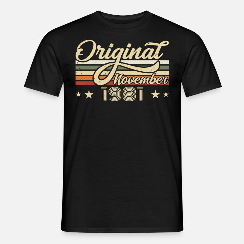 November 1981 Geburtstagsgeschenk November 1981 - Männer T-Shirt - Schwarz