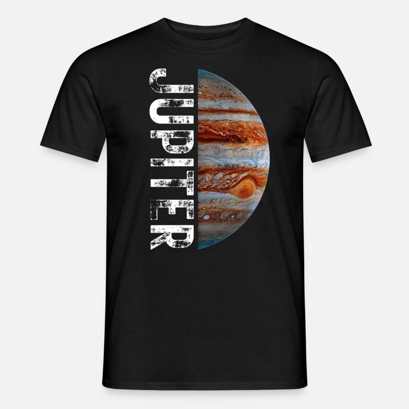 Jupiter Planet Sonnensystem - Männer T-Shirt - Schwarz