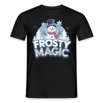 Frostiges Winterwunderland Urlaubssaison - Männer T-Shirt - Schwarz - Vorne - AI Model Male 178 light (178cm)