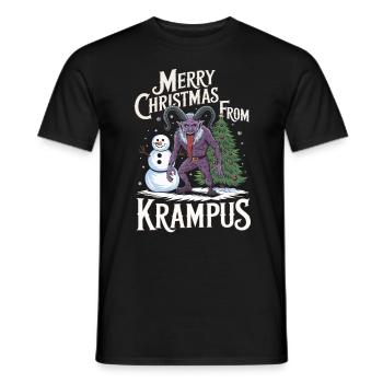 Krampus Knecht Ruprecht Perchten Nikolaus - Männer T-Shirt - Schwarz - Vorne - AI Model Male 178 light (178cm)
