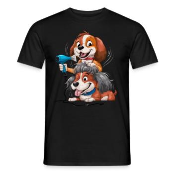 Dog Groomer Hundfriseur für einen Hundfriseur - Männer T-Shirt - Schwarz - Vorne - AI Model Male 178 light (178cm)