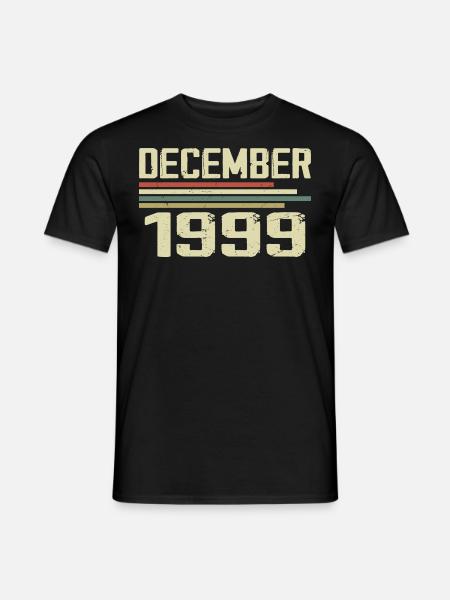 Décembre 1999 Vintage Vintage Rétro Anniversaire - T-shirt homme - noir