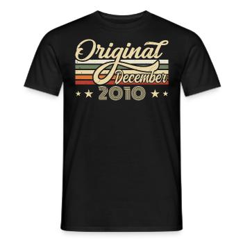 Décembre 2010 - Cadeau d’anniversaire Décembre 2010 - T-shirt homme - noir - Devant - AI Model Male 178 light (178cm)