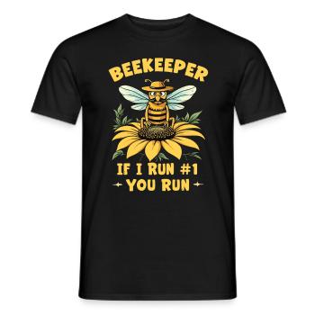 Honig Honigbiene Bienen Bienenstock Imkerzubehör - Männer T-Shirt - Schwarz - Vorne - AI Model Male 178 light (178cm)