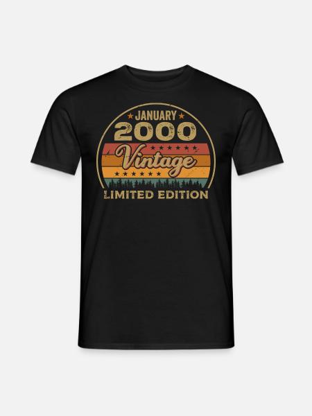 Les légendes sont nées en janvier 2000,janvier 2000 - T-shirt homme - noir