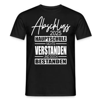 Abschluss Hauptschule 2025 - Männer T-Shirt - Schwarz - Vorne - AI Model Male 178 light (178cm)