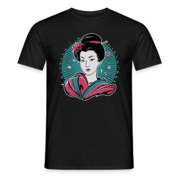 Japan Tradition Japanisch Kultur Frau - Männer T-Shirt - Schwarz - Vorne - AI Model Male 178 light (178cm)