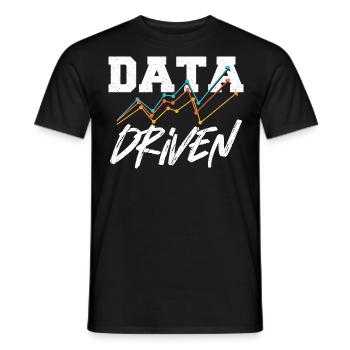 Datengesteuerter Befehl für Data Science Collector - Männer T-Shirt - Schwarz - Vorne - AI Model Male 178 light (178cm)