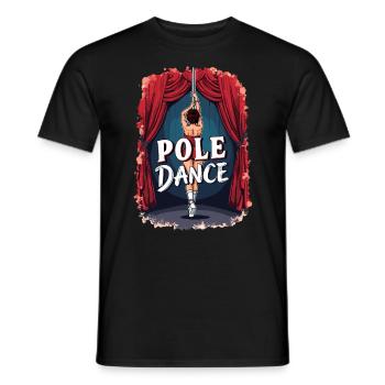 Pole Dance Pole Tänzerin Stangentanz - Männer T-Shirt - Schwarz - Vorne - AI Model Male 178 light (178cm)