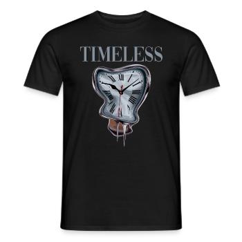 Timeless für Zeitlose Menschen - Männer T-Shirt - Schwarz - Vorne - AI Model Male 178 light (178cm)