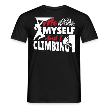 Escalade de bloc Escalade de rocher Escalade - T-shirt homme - noir - Devant - AI Model Male 178 light (178cm)