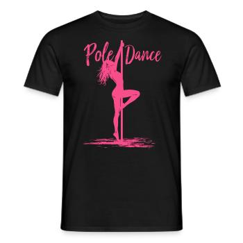 Pole Dance Pole Tänzerin Stangentanz - Männer T-Shirt - Schwarz - Vorne - AI Model Male 178 light (178cm)