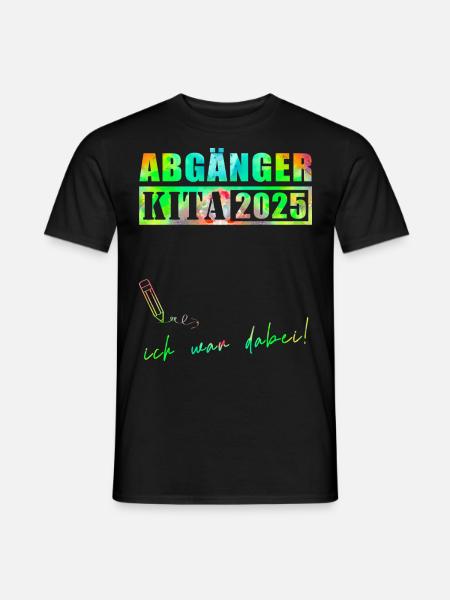 Kita Abgänger 2025 - Männer T-Shirt - Schwarz