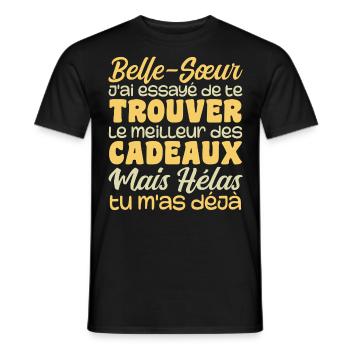 Ehefrau Beste Schwägerin Tolles Weihnachtsgeschenk - Männer T-Shirt - Schwarz - Vorne - AI Model Male 178 light (178cm)
