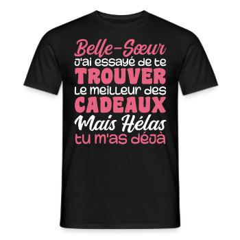 Ehefrau Beste Schwägerin Tolles Weihnachtsgeschenk - Männer T-Shirt - Schwarz - Vorne - AI Model Male 178 light (178cm)