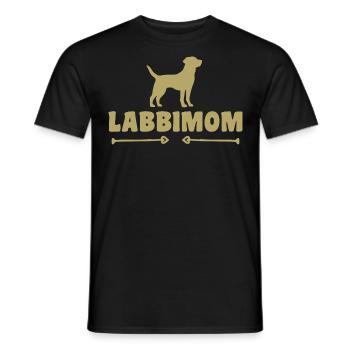 Labrador - Men's T-Shirt - black - Front - AI Model Male 178 light (178cm)