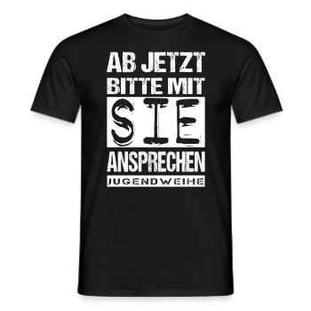 Jugendweihe - Jugendweihe 2026 - Männer T-Shirt - Schwarz - Vorne - AI Model Male 178 light (178cm)