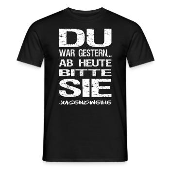 Jugendweihe - Jugendweihe 2026 - Männer T-Shirt - Schwarz - Vorne - AI Model Male 178 light (178cm)