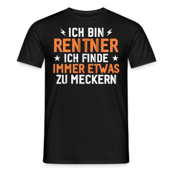 Pensioners always something to complain about funny - Men's T-Shirt - black - Front - AI Model Male 178 light (178cm)