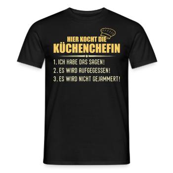 Cuisiner drôle cuisinier chef cadeau - T-shirt homme - noir - Devant - AI Model Male 178 light (178cm)