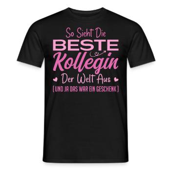 Collègue de travail Idée cadeau Meilleur collègue - T-shirt homme - noir - Devant - AI Model Male 178 light (178cm)