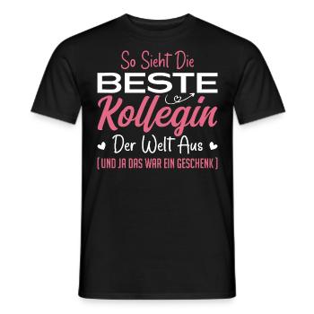 Collègue de travail Idée cadeau Meilleur collègue - T-shirt homme - noir - Devant - AI Model Male 178 light (178cm)