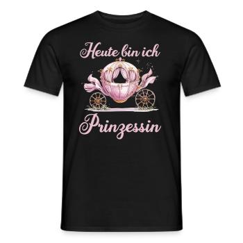 Today I'm Princess Carriage Girl - Men's T-Shirt - black - Front - AI Model Male 178 light (178cm)