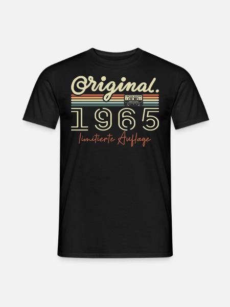 Original 1965 Vintage 1965 Birthday Retro 1965 - Men's T-Shirt - black